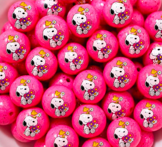 New 1 Count Shop Exclusive DIY Silicone Beads 15mm printed Shiny Glossy Beads