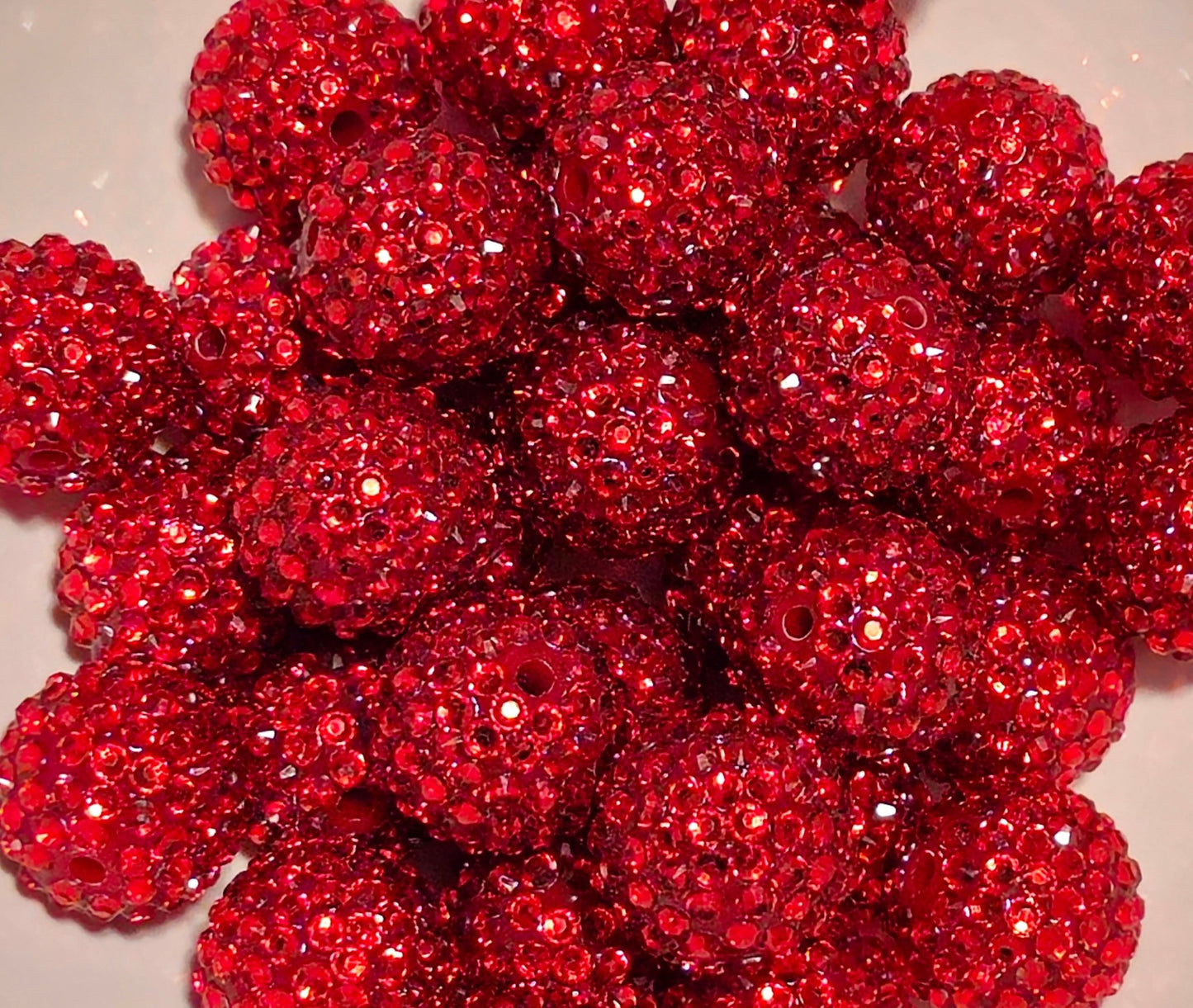 1 Count 20MM Acrylic Rhinestone Fancy Beads