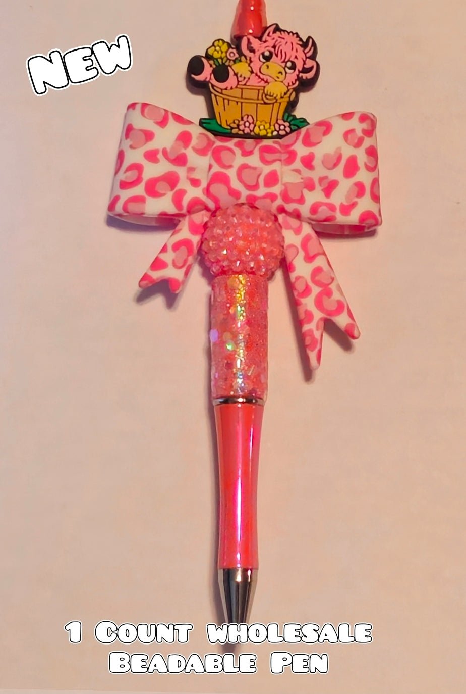 Wholesale 1 Count Beadable Pens Luxury Designer Cow