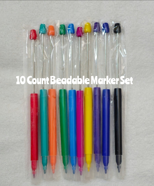 Clearance Over Stock Mixed DIY Beadable Marker Set