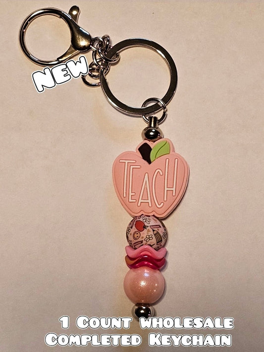 Wholesale 1 Count Beadable Keychain