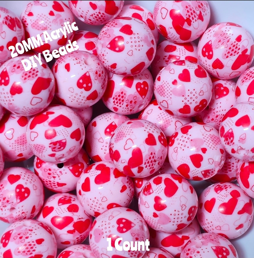 1 Count DIY Acrylic Multi hearts Craft Supplies