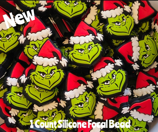 New Grinch Focal Beads 1 Count DIY Bead Supplies