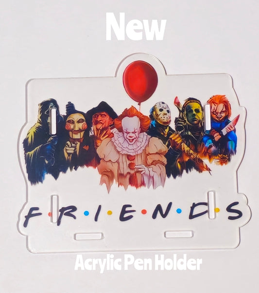 NEW Acrylic Pen Holder Box 1 Count Horror. Read description for directions and special handling.