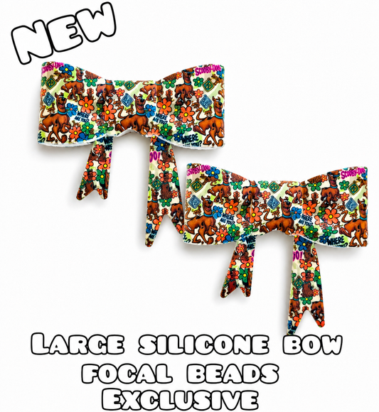 1 Count New Release Silicone Focal Bead Bow Exclusive