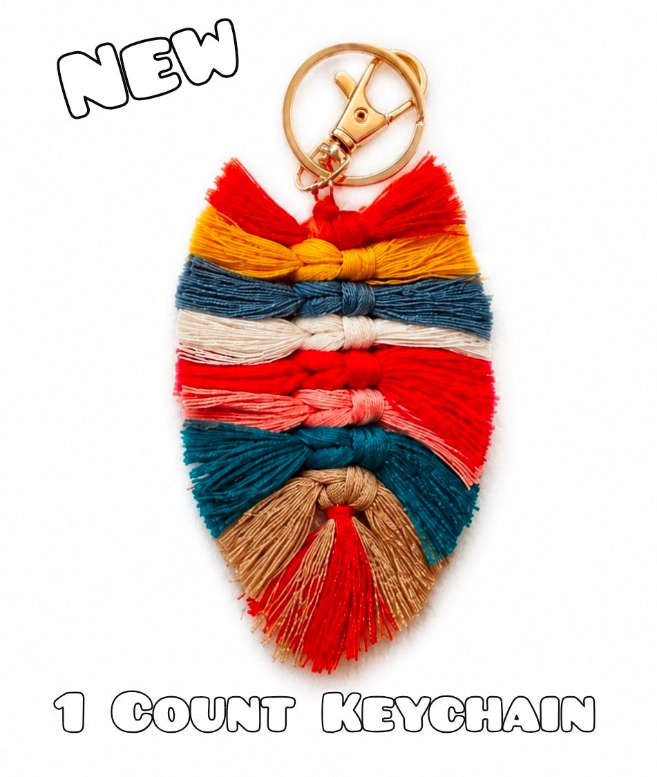 1 Count Keychain Feathered