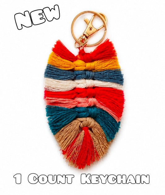 1 Count Keychain Feathered