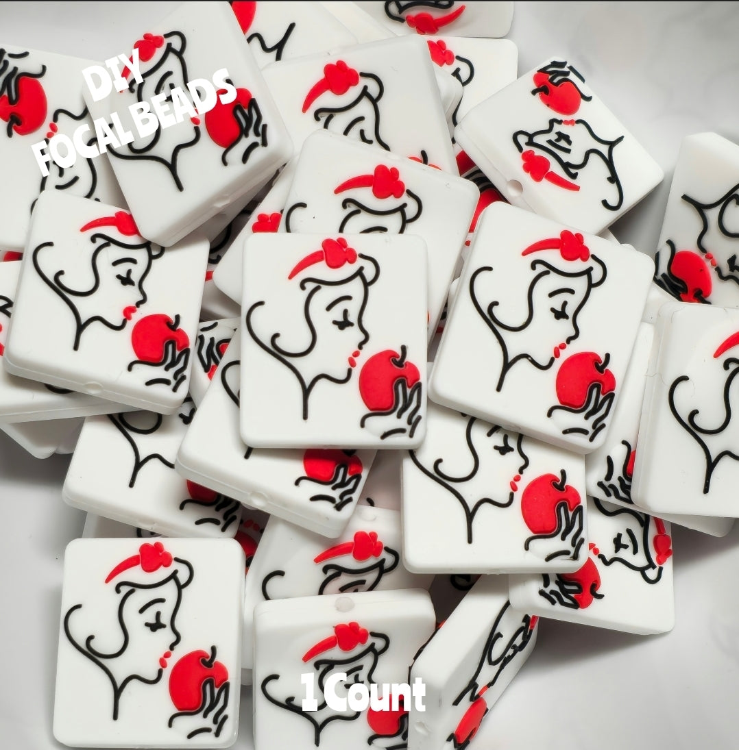 DIY Focal Bead 1 Count Craft Supplies Snow White