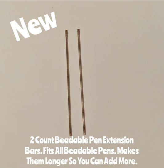 New 2 Count Beadable Pen Extention Bars