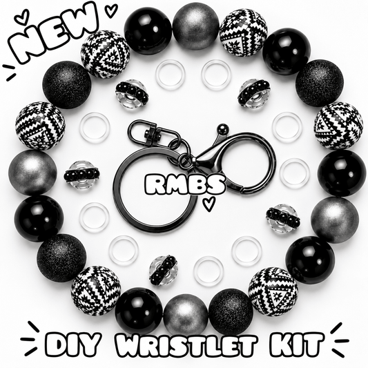 New 1 Count DIY Deluxe Beadable Wristlet Kit