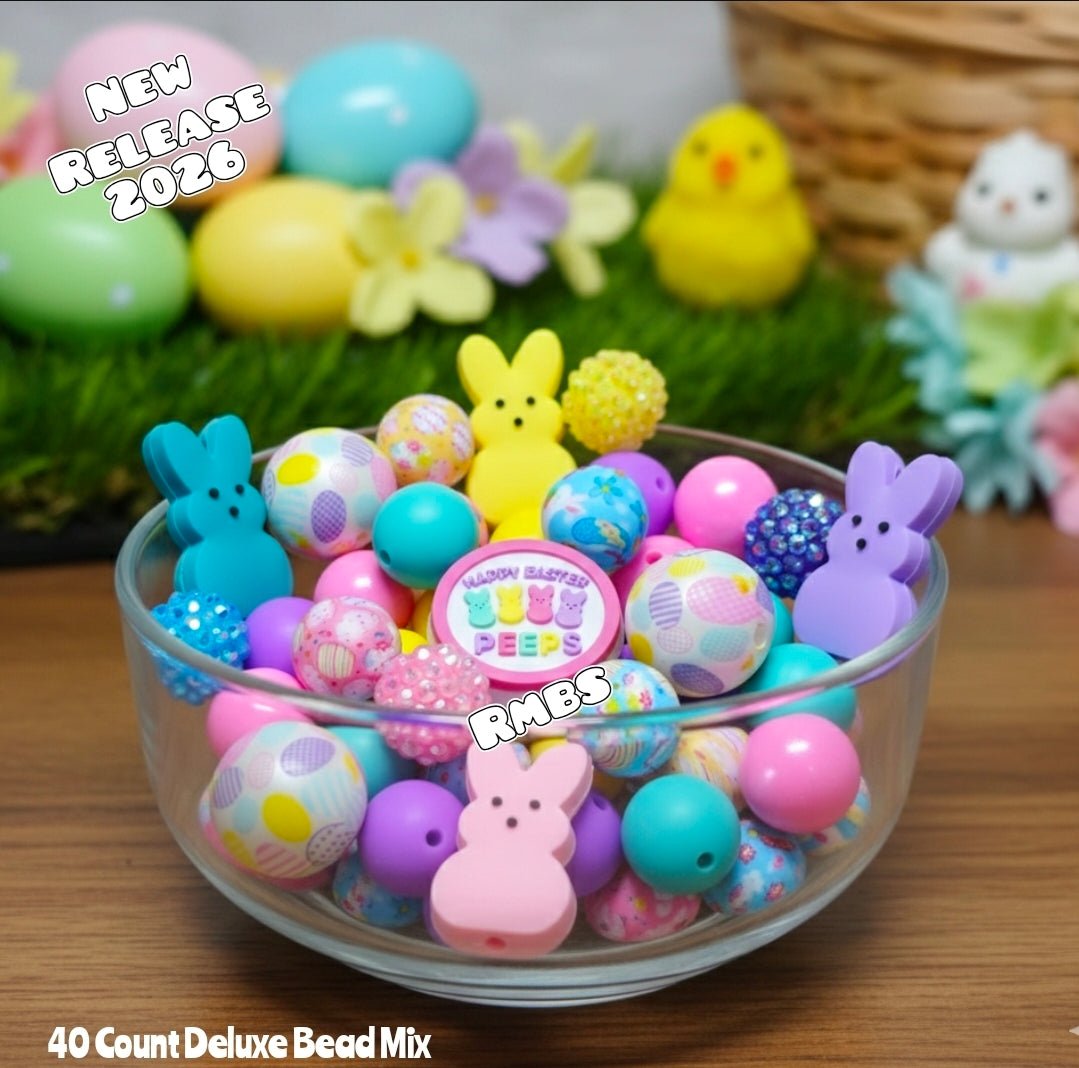 New Mix 40 Count Limited Edition Easter Peeps Shop Created Bead Mix