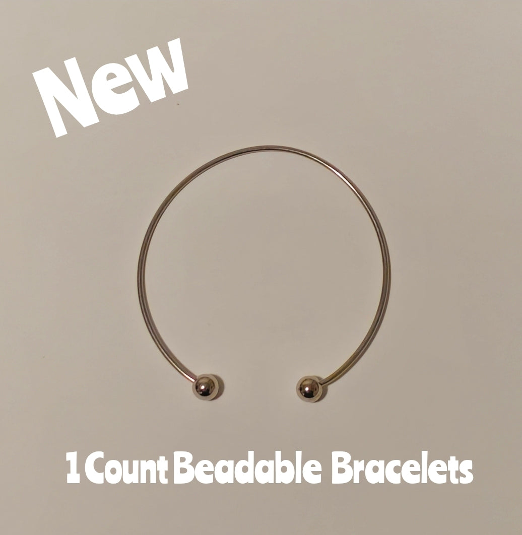New 1 Count Beadable Bracelets