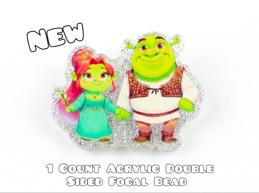 Shrek ACRYLIC Focal Bead 1 COUNT Beadable Accessories