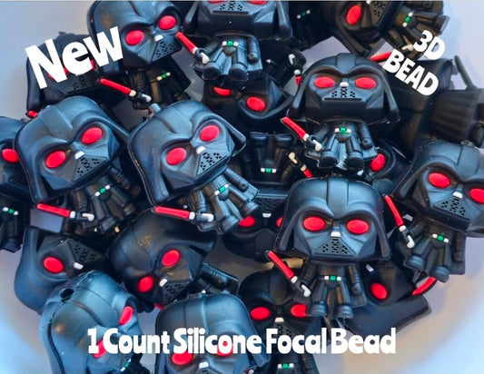 New 1 Count Focal Bead 3D Vader