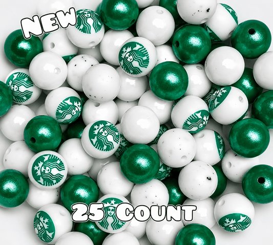 25 Count Silicone Bead Mix Opal Starbucks