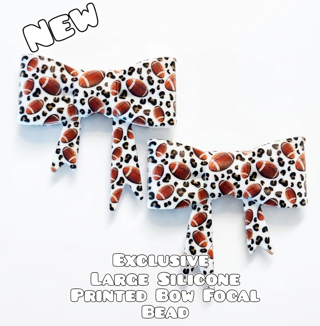 1 Count New Release Silicone Focal Bead Bow Exclusive