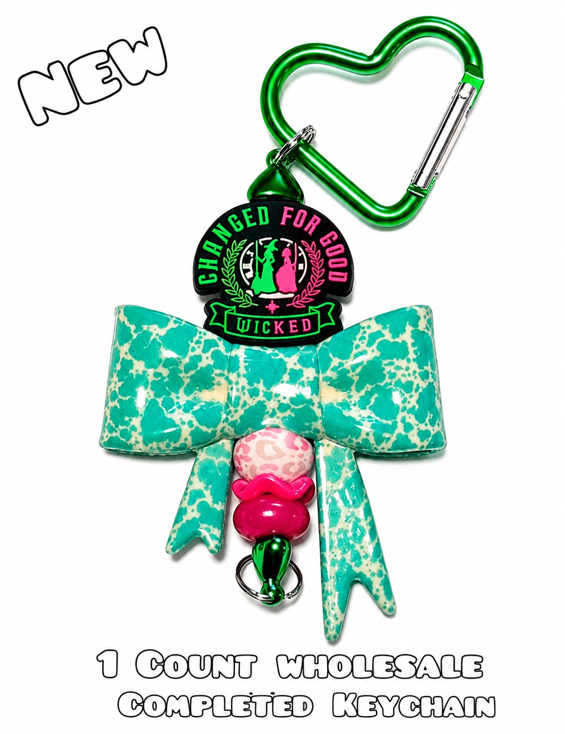 Wholesale 1 Count Beadable Keychain