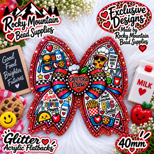 Shop Exclusive 1 Count Custom Exclusive Glitter Acrylic Flatback 40mm