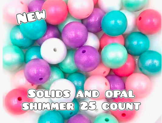 New 25 Count Silicone Opal Shimmer Mix
