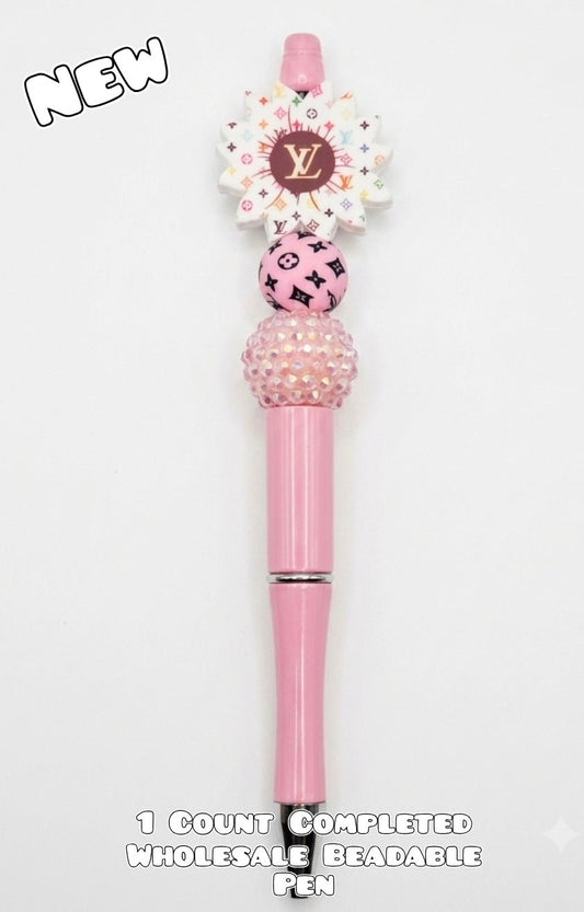 Wholesale 1 Count Beadable Pen Character LV