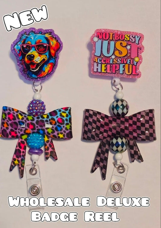 Wholesale Beadable Completed Badge Reels Alligator 360 Clip Badge