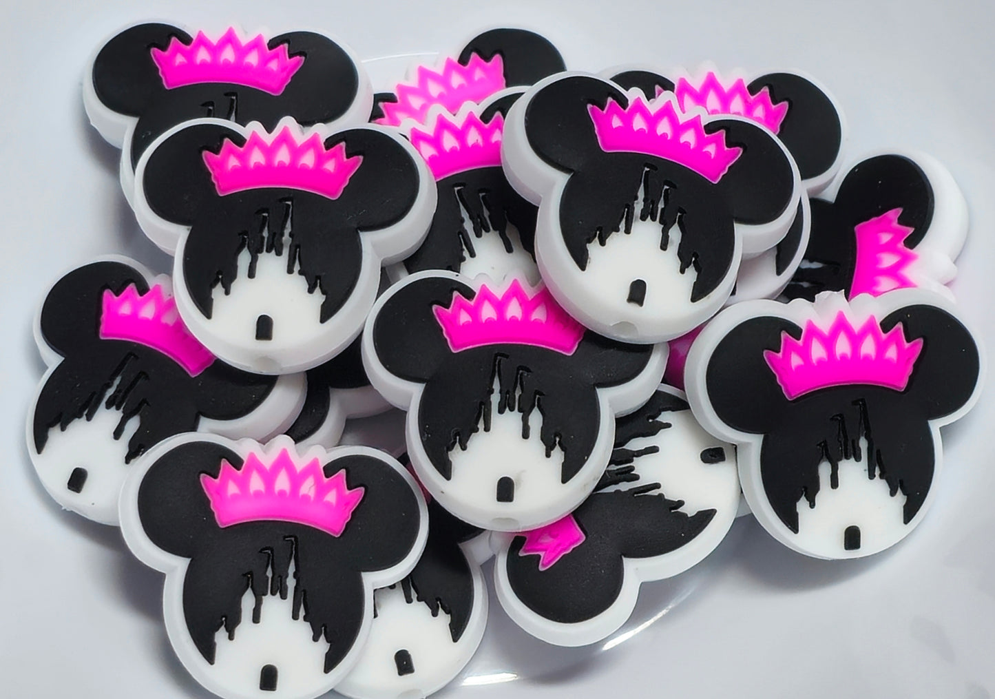 DIY Focal Bead 1 Count Craft Supplies Character Mickey Minnie Mouse