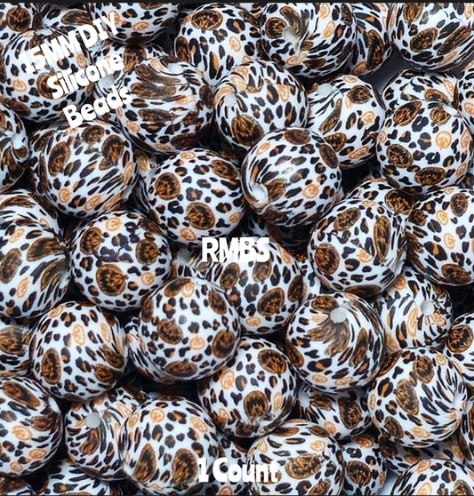 New 1 Count 15mm Printed Beads Halloween Pumkins Beads Craft Supplies