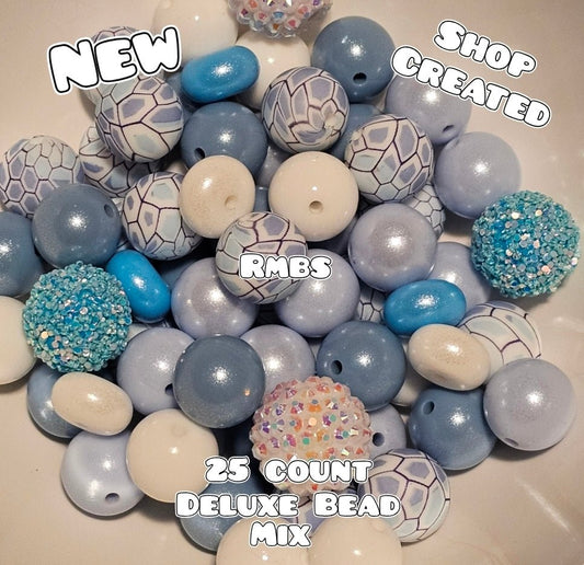 New Deluxe SILICONE Bead Mix 25 count. Shop Made