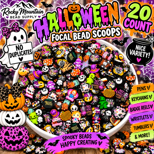 New Special Discounted 20 Count Halloween Bead Scoop. No duplicates!