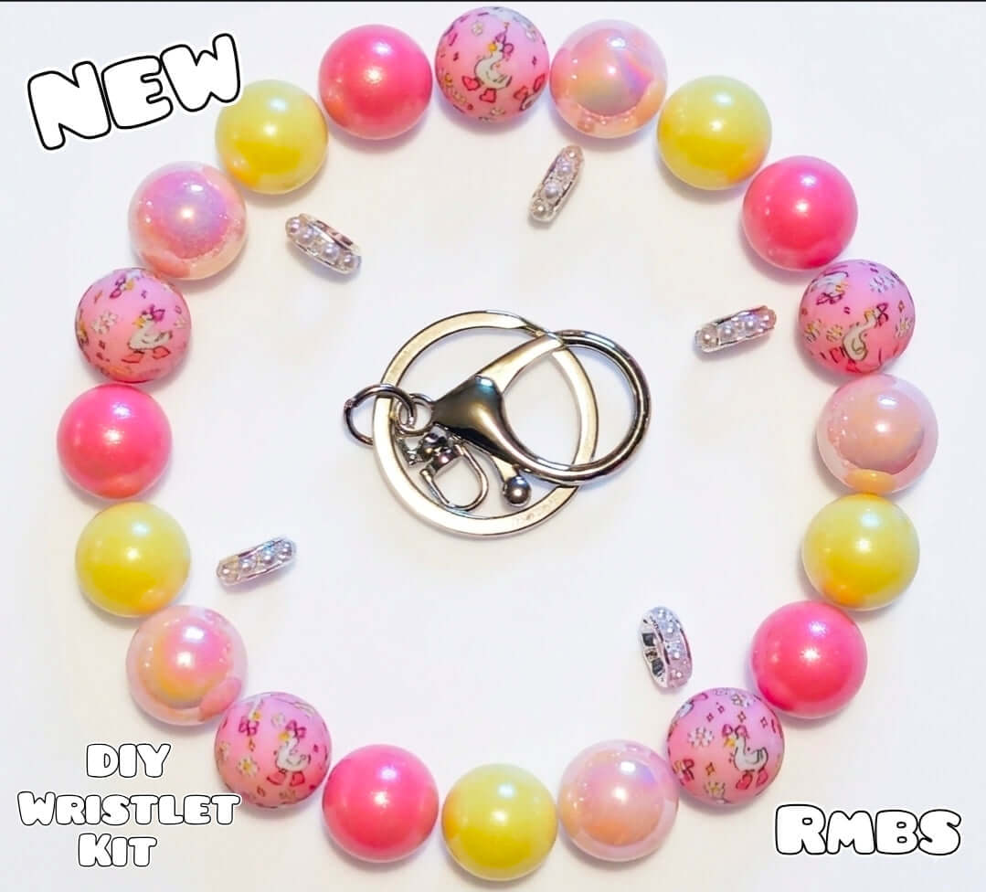 New 1 Count DIY Deluxe Beadable Wristlet Kit Silly goose