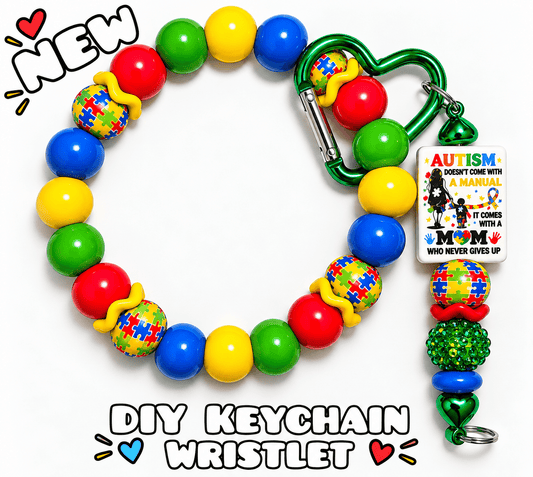New 1 Count DIY Deluxe Beadable Wristlet Kit