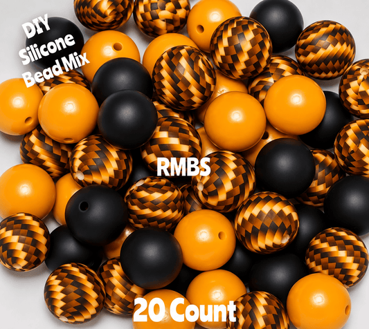 New Fall Basket Weeve Bead Mix DIY Beads 20 Count. Craft Supplies
