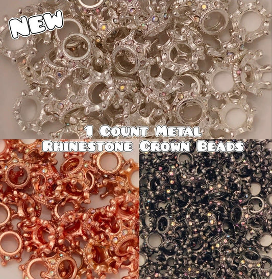 1 Count Metal Rhinestone Crowns
