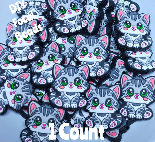 DIY Focal Bead 1 Count Craft Supplies Animals Cat