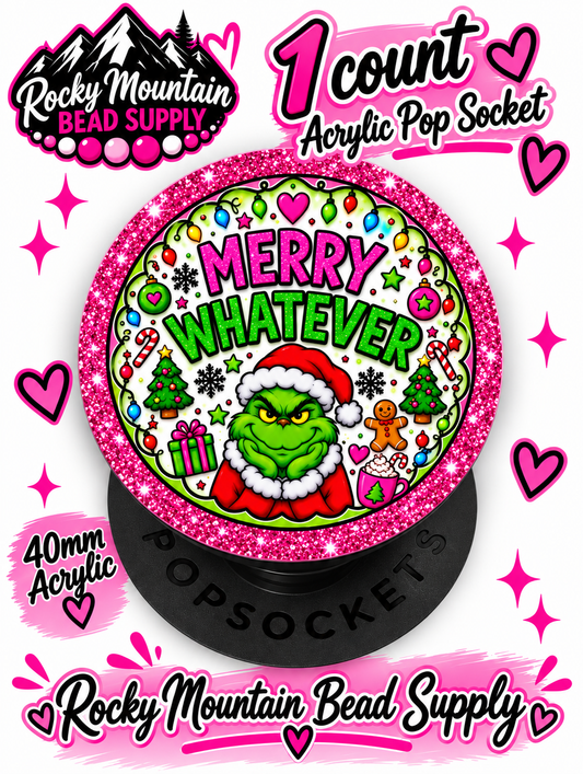 New 1 Count Completed Exclusive Design Wholesale Acrylic Flatback Phone Pop Socket