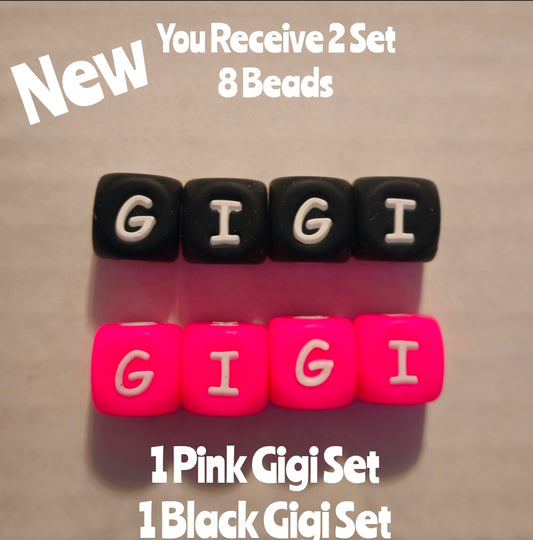 New 2 piece gigi silicone bead set 14mm