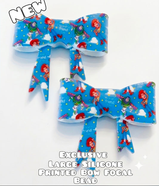 1 Count New Release Silicone Focal Bead Bow Exclusive