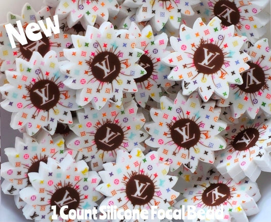New 1 Count Focal Bead Shop Created Made Designer Flowers