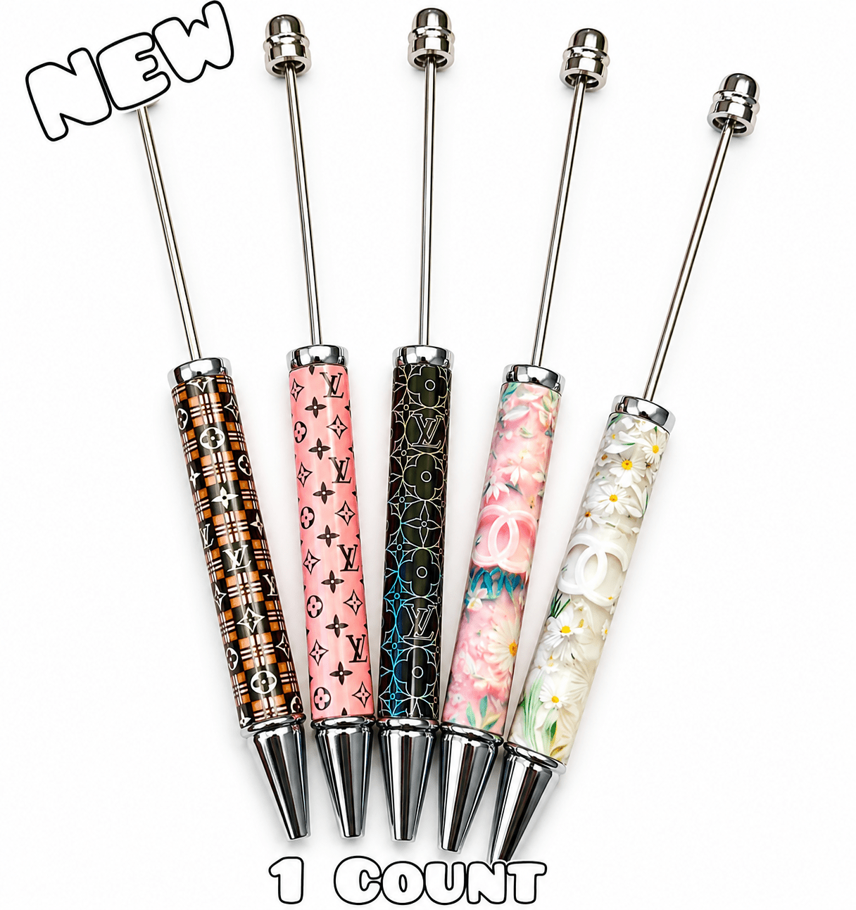 1 Count Designer Beadable Pens