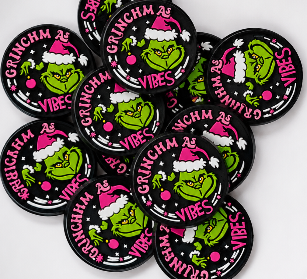 1 Count Focal Bead Grinchmas Vibes
