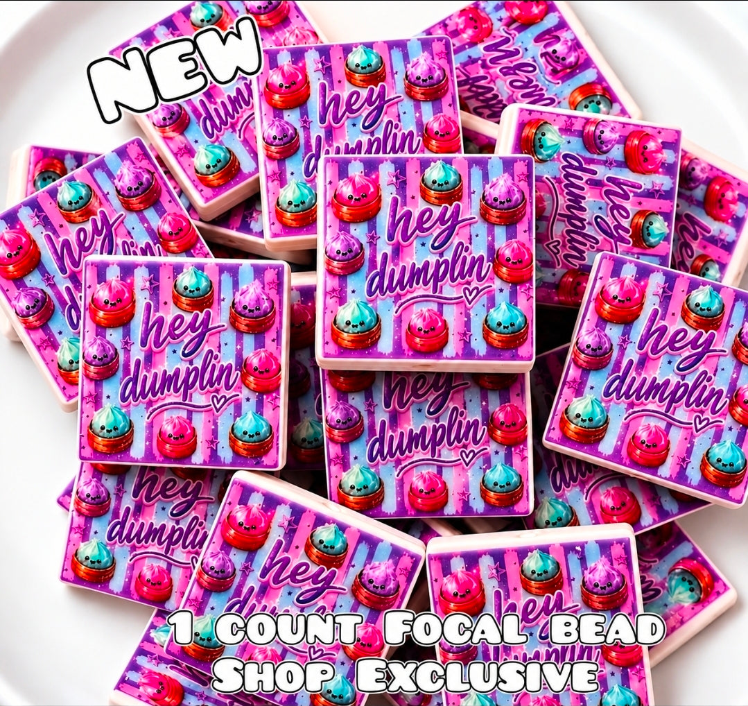 Exclusive Hey Dumpling Focal Bead - 1 Count