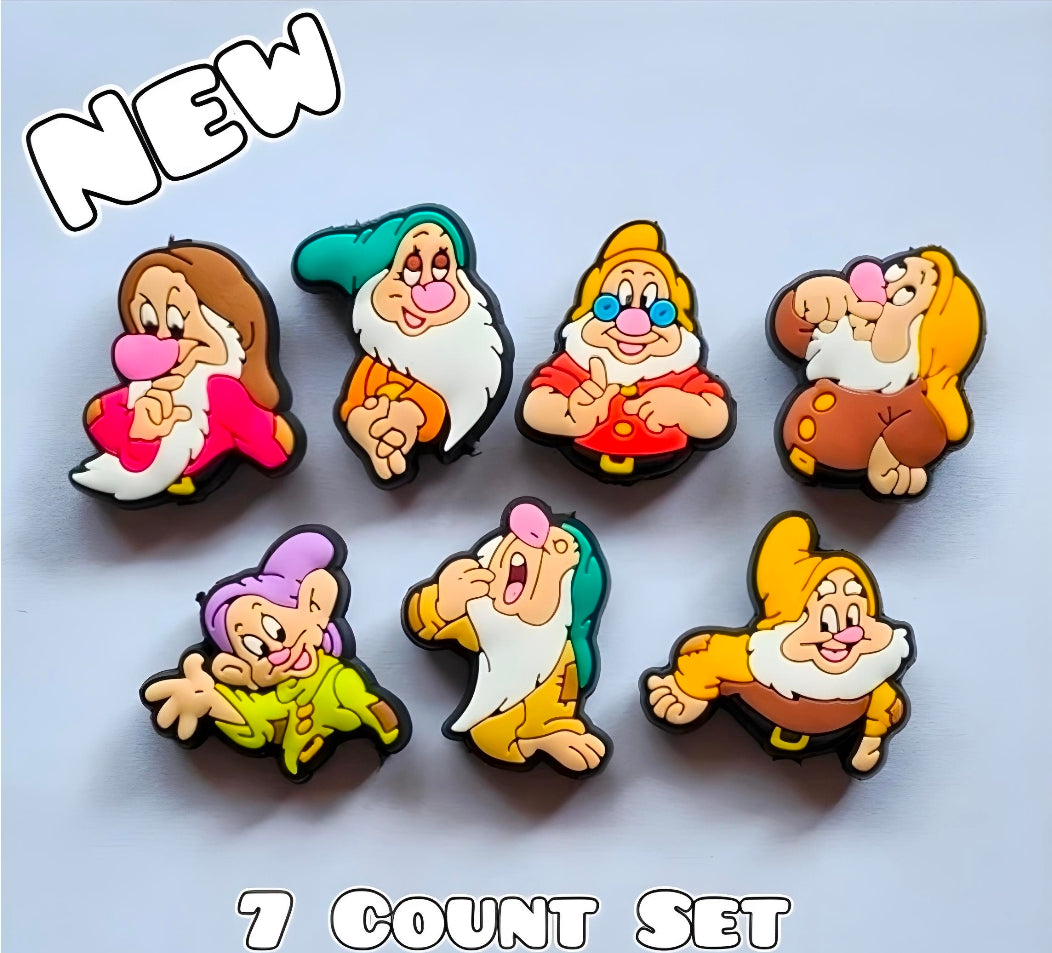 New 7 Count Focal Bead Set Character 7 Dwarfs