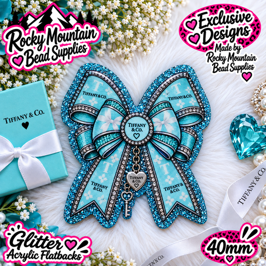 Shop Exclusive 1 Count Custom Exclusive Glitter Acrylic Flatback 40mm