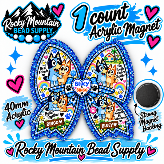 New 1 Count Completed Exclusive Design Wholesale Acrylic Flatback Magnet 🧲