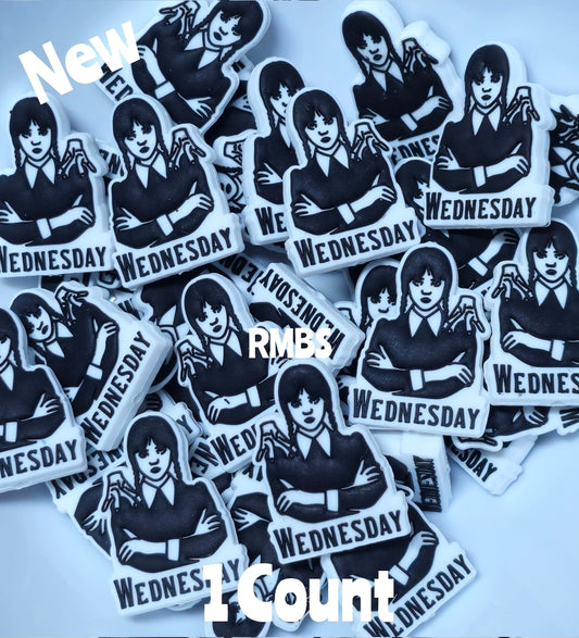 DIY Focal Bead 1 Count Craft Supplies Character Halloween Wednesday Adams