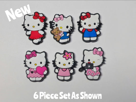 NEW Character DIY Focal Bead 6 Count Craft Supplies Hello Kitty