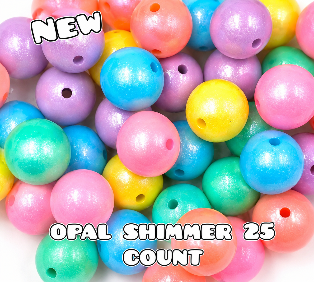New 25 Count Silicone Opal Shimmer Mix