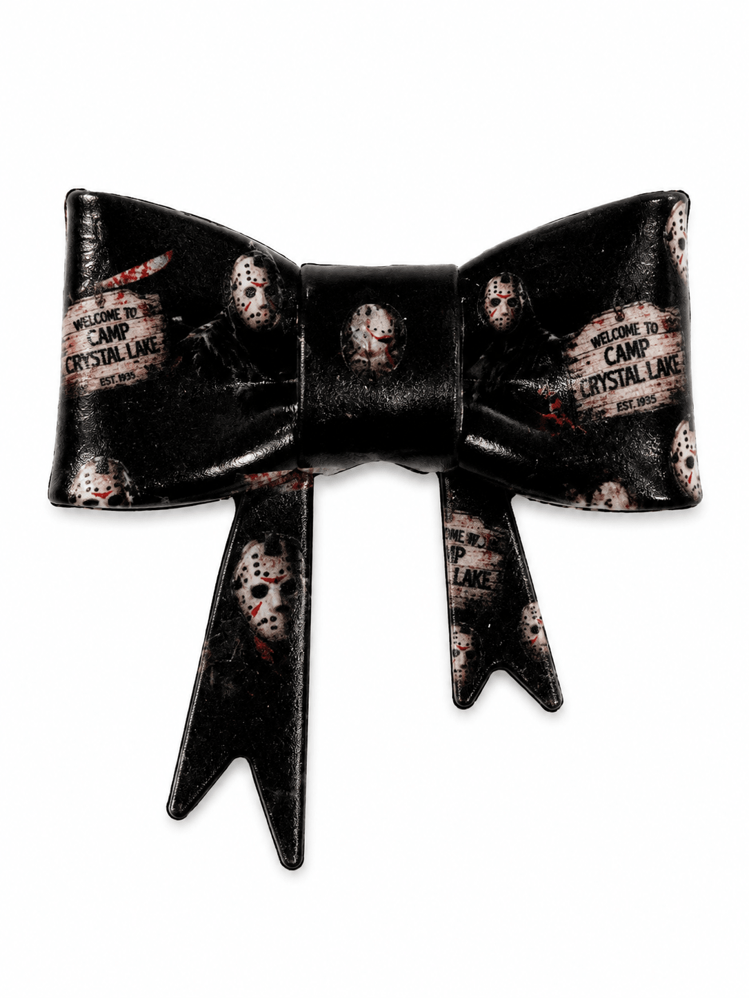 1 Count New Release Silicone Focal Bead Bow Exclusive Halloween Jason