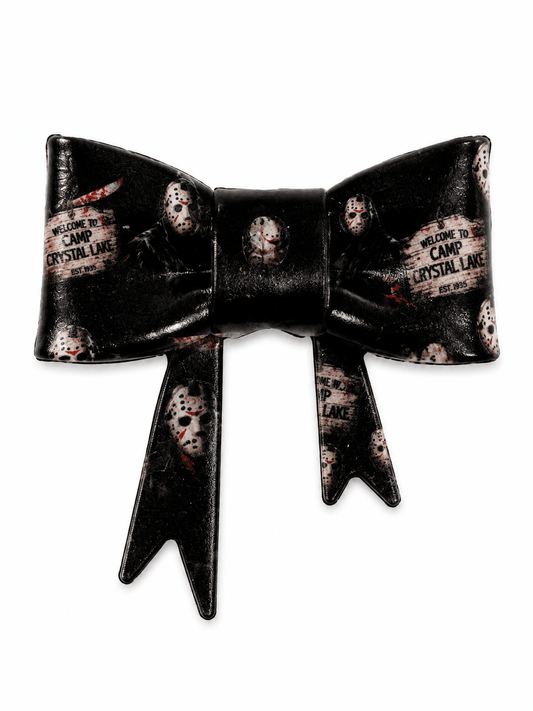 1 Count New Release Silicone Focal Bead Bow Exclusive Halloween Jason