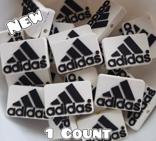 New 1 Count Focal Bead Adidas